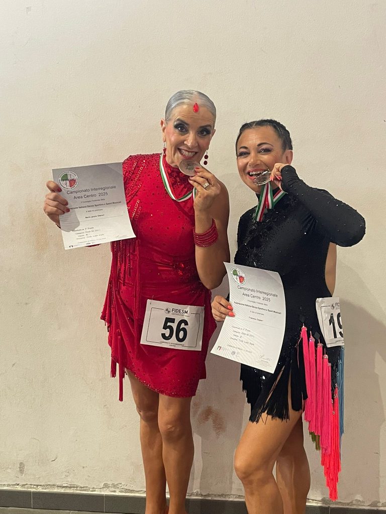 Danze latine, a Cerveteri l’argento e il bronzo del Campionato Interregionale Over 50